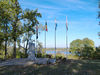 history06 > Battle of the Bulge Monument
Jefferson Barracks - St. Louis, Missouri
10-06

Front of Monument looking out toward 
Mississippi River - This Monument is located in Jefferson Barracks - between the Amphitheatre and the Powder Magazine Museum.

From what I have been told, and seen from looking at many other Battle of the bulge monuments, this is only monument that has inscribed all divisions and units involved in this battle.

 I would like to invite anyone out there to have their picture taken with the monument - and I would add them to this indiviual gallery! 
And let us know why the monument is special to you.

And as always, any comments or general thoughts are always welcome to this site for all to read..
Just click "add comment" on lower left of this page.

Web site for Battle Of The Bulge:
http://www.battleofthebulge.org/index.html

Web site for
The 87th Infantry Division Association:
http://www.87thinfantrydivision.com

Web site for Jefferson Barracks:
http://www.co.st-louis.mo.us/parks/jb-museum.html