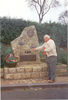 history06 > Bill Roshek; 87th Division "Recon"
points to the Golden Acorn Icon on the steele at OSWEILER, Luxumbourg .....where the 87th Division liberated, around 
January 23, 1945.

Bill Roshek of Cheyenne, Wyoming was with
the Veterans of the Battle of the Bulge GALAXY TOUR group in 1994.

For info on 87th Infantry Division Association:
http://www.87thinfantrydivision.com