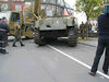 history06 > SHERMAN TANK - McAULIFFE SQUARE - BASTOGNE, BELGIUM
November 6, 2006

Here are some pictures taken by Guy Peremans, of COBRA and CRIBA, showing the main phases of the picking up of the Sherman Tank from the McAuliffe Square in Bastogne, Belgium, for restoration on
Tuesday, November 6, 2006.

The tank will stay in the Rocourt Arsenal until next April or May and will be cleaned, repainted and refitted. 
All the inhabitants of Bastogne are already waiting for its come back.

Submitted by:
Roger Marquet
Honorary Lifetime Member of the 11th Armd Division Association.

Centre Etude Battaile Ardennes
( C.E.B.A. )
The Center for the Study of the Battle of the Ardennes is the study group in Luxembourg.

A similar group exists in Belgium.....
Centre pour Research et Information de Battaile Ardennes.. ( C.R.I.B.A )
The Center for Research and Information of the Battle of the Ardennes.

Voici, photographiées par Guy Péremans, vice président COBRA et membre du CRIBA, les phases principales de l'enlêvement du char de la Place McAuliffe à Bastogne, le lundi 6 novembre 2006. Le char a été emmené à l'Arsenal de Rocourt (près de Liège) où il sera lavé, décapé, poncé, sablé et repeint. Il sera aussi remis en état (roues, chenilles, tourelle, mitrailleuse,...). Son retour est prévu pour avril ou mai 2007. Les Bastognards l'attendent déjà avec impatience.

For info on 87th Infantry Division Association:
http://www.87thinfantrydivision.com