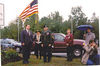 history06 > INTERCHANGE SIGN 
VETERANS OF THE BATTLE OF THE BULGE
Central Massachusetts Chapter 
Sept. 27, 2002

Exit 10A connecting Rte.146 with the Massachusetts State Turnpike.

Left:
Commissioner Mathew Amorello of the Mass. State Highway Dept.

Center:
Col. Lenid Kondratiuk, (Ret) Curator of the 26th Infantry Division Archives and Museum  at the Massachusetts State Armory in Worcester, MA. 

Col Kondratiuk gave the principal address.

For info on 87th Infantry Division Association:
http://www.87thinfantrydivision.com