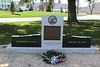 history06 > Battle of the Bulge Monument 
Fort Indiantown Gap Military Reservation 
Ft. Indiantown Gap, PA

Home base of the 28th Infantry Division of the National Guard.

http://www.battleofthebulge.org/
gives this info:

Presented by the World War II Federation,
the Battle of the Bulge Monument at the intersection of
Clement Avenue & Fisher Road, on Fort Indiantown Gap Military Reservation honors the 81,000 American troops killed or wounded in the Battle of the Bulge in the Ardennes between December 16, 1944 and January 25, 1945. 

Military officials and World War II veterans held a ceremony on January 25th, 1999 to dedicate the black and white marble monument called “A Triumph of Courage.”  

It also recognizes the 600,000 American men who fought three German Armies in the Ardennes Forest of Belgium and Luxembourg and won the largest land battle ever fought by the U.S. Army.  

In the snow and sleet of the bitter winter of 1944-45,
they turned an apparent defeat into what the
British Prime Minister Winston Churchill called
“an ever famous American victory.”