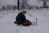 history06 > Message from one of our 87th ID Veterans - John McAuliffe:

We are the Central Mass. Chapt.-22 Veterans of the Battle of the Bulge. 
We shall join our comrads at Arlington, VA on December 13-17, 2007
for the annual Commemorative Ceremony of the VBOB and lay wreaths 
at the Unknown Soldiers Monument and then at our Monument at Arlington Cemetery. 

Our Monument is a gift of the Belgium and Luxembourg Governments whom US soldiers liberated from the Nazis in WW-II.
My cousin, Mary McAuliffe of Nevada voliunteered to lay wreaths this year.

Our National President is Stan Wojtusik, who is on the Board of Directors of Wreaths of America. 
We are privilaged to join in honoring all our Veterans at this time of year. 

Respectively,
John E. McAuliffe, President, Cent. MA Chapter-22 VBOB


Update February 2008:
We hope to have photos of Mr. McAuliffe's participation soon.
Because of his sharing of this event - I contacted the national cemetery here in St. Louis;
Jefferson Barracks and found they were participating in this event.
The 3 photos in this gallery are from that day - Decemeber 15, 2007, and article that appeared in the paper.

News Article from the St. Louis Suburban Journals:

Wreath ceremony honors fallen at Jefferson Barracks
Friday, December 28, 2007 

Seven wreaths commemorating the Wreaths Across America project were placed at Jefferson Barracks National Cemetery Dec. 15, 2007.

The ceremony was held in conjunction with a national minute of silence and the laying of wreaths at Arlington National Cemetery at noon, Dec. 15, 2007.

Wreaths Across America has honored America's military since it was started 15 years ago by a Harrington, Me, company. Debra Henderson, representing the Air Force branch, placed a wreath at the marker of an Air Force B-17 crew, which had crashed in 1943. 

Henderson did it in return for the kindness of a gentleman in England, who helped research her own uncle's B-17 crash (Tech. Sgt. Wayne F. Laubert and crew) in 1944 over England. 
                ( http://thurleigh.moonfruit.com )
The gentleman found the area of the crash site, took photos for her family and laid flowers there a few years ago.

One who asked Debra for a photo of this particular marker at Jefferson Barracks was the family of a 92 year-old woman who had lost her boyfriend, Capt. Richard W. Pugh, during World War II. The woman had not attended his funeral when his body was returned for reburial at Jefferson Barracks after the war.
She had not kept in touch with his family, had gone on in life, and later married, but still had a place in her heart that ached after all these years for him.

Major David Miller named each branch and who was being represented. 
The motorcycle "Patriot Guard Riders" represented the POW/MIA and
taps was played by a military bugler.

===========================

Update February 2008:
Article Appearing on the Civil Air Patrol (CAP) new online:

Mo. members honor nation's fallen, military as part of Wreaths Across America

Group II hosts memorial observation 
January 17, 2008 

Maj. David A. Miller
Assistant Public Affairs Officer 
Group II Commander
Missouri Wing 

MISSOURI -- For the second year in a row, Group II of the Missouri Wing hosted the Wreaths Across America ceremony at Jefferson Barracks National Cemetery.

As part of the nationwide observation Dec. 15, seven special wreaths were placed to honor those who gave their lives in service for their country, as well as those who have served and are serving in the armed forces. 

Specially made wreaths for the Army, Navy, Marines, Air Force, Coast Guard, Merchant Marines, and prisoners of war and the missing in action were presented. 
Participants included members of the Patriot Guard Riders. 

“Despite snow and freezing rain, more than 40 people braved the weather to attend the ceremony at Jefferson Barracks National Cemetery, our nation's second largest veteran's cemetery,” 
said Maj. David Miller, Group II commander and coordinator of the event. 

“Knowing the weather wasn't going to cooperate, the ceremony was held indoors at the chapel on site. 
It was a very emotional and humbling event. I was honored to be a participant.” 

At the end of the ceremony, the Army wreath was presented to the family of Cpl. Russell Makowski, formerly of the 4th Infantry Division, who was killed Sept. 14, 2006, and is buried at Jefferson Barracks. 

The Air Force wreath was presented to the family of Tech. Sgt. Wayne Laubert, 
killed in action Dec. 15, 1944, as a member of a B-17 aircrew. Laubert's family chose to lay the wreath on the gravesite of 
Capt. Richard Pugh, who was killed in action on Nov. 30, 1944, as a member of the Army Air Corps and is buried at Jefferson Barracks. 

The POW/MIA wreath was presented to Mike Gibbs, state captain of the Missouri Chapter of the
Patriot Guard Riders. Gibbs laid it at the Jefferson Barracks gravesite of former Korean War servicemen who had been classified as missing in action until recently being identified through DNA testing. 

Finally, the remaining wreaths – Navy, Marine, Coast Guard, and Merchant Marine – were laid at their respective memorial sites at Jefferson Barracks. 

==============================

For more information and photos of this national project that has been carried out for 15 years go to:

http://www.wreaths-across-america.org. and 

http://www.wreaths-across-america.org/central-mass-chapt22-veterans-of-the-battle-of-the-bulge.html

and

http://www.usatoday.com/news/nation/2006-12-14-wreaths-cover_x.htm


87th Infantry Division Association main web site:
http://www.87thinfantrydivision.com