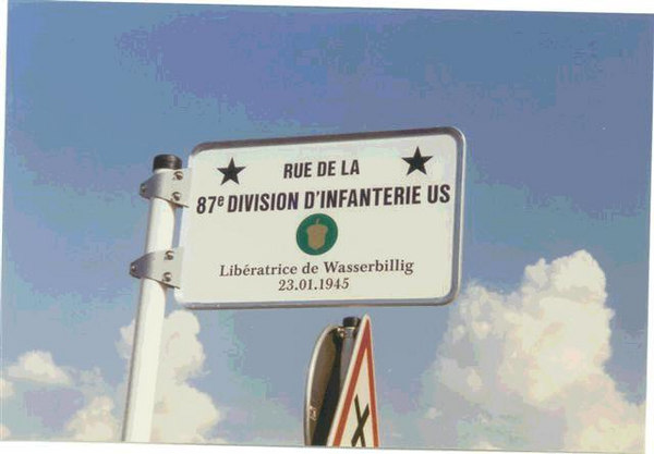 history06 > Wasserbullig, Luxembourg

The issue of the Bulge Bugle (VBOB)
May 2004, omitted the event of the Liberation of Wasserbullig, Luxembourg by the 87th Infantry Division. 

A listing of the towns liberated, and the units which liberated them, was published by Jean Milmeister of CEBA. who edited the book, 
“The Liberty Road in the Grand-Duchy of Luxembourg 1944-1994.” 

Also the plaque to the liberation of Wasserbillig in that town was also omitted in his listings. 

This ommission was called to the attention of the BUGLE Editor.

John McAuliffe
Mac;M-347

http://www.87thinfantrydivision.com