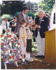 QUINCY, MASSACHUSETTS  - at TOWN HALL GREEN  - Battle of the Bulge monument dedication : Benjamin Patton, the Grandson of Gen. George S. Patton III; WWII!!
He was a main speaker at the Dedication.

Also in attendance was Josiane Peltzer of Berdorf, Luxembourg
and Paul Schmit, Minister from the Luxembourg Embassy! 

Battle of the Bulge monument dedication September 7, 2003. 
It was on the occasion of the annual reunion. 

Mr. John McAuliffe; M-347 - contributed most of the pictures in this gallery as well as all the others on this site.
He is most interested in anyone's comments, memories, or general thoughts.
Just click "comment" at bottom left of this gallery page.

Also 
For info on 87th Infantry Division Association:
http://www.87thinfantrydivision.com